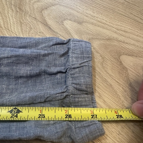 Athleta Women's Cabo Linen Joggers Pull On Blue Pants Size 2 (XS) Chambray Blue - Picture 6 of 7